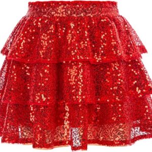 Fairy Dolls Girls Sequin Ruffle Skirt